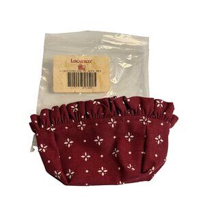 NIP Longaberger Basket Liner Horizon of Hope Ruffle Diamond All Over Print Retro